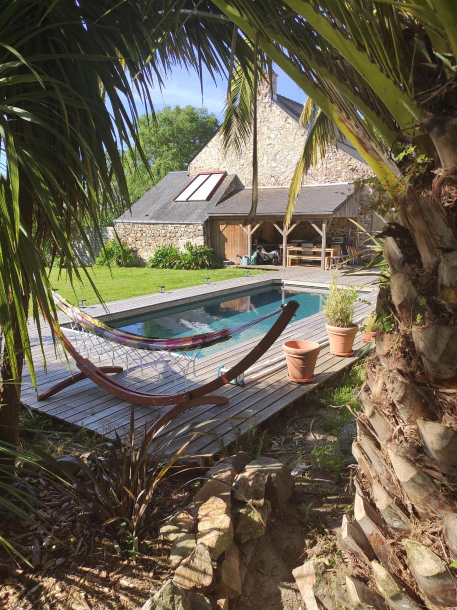 Appartement La petite Hautière Maison 2 personnes Plouer sur Rance avec piscine Extérieur photo